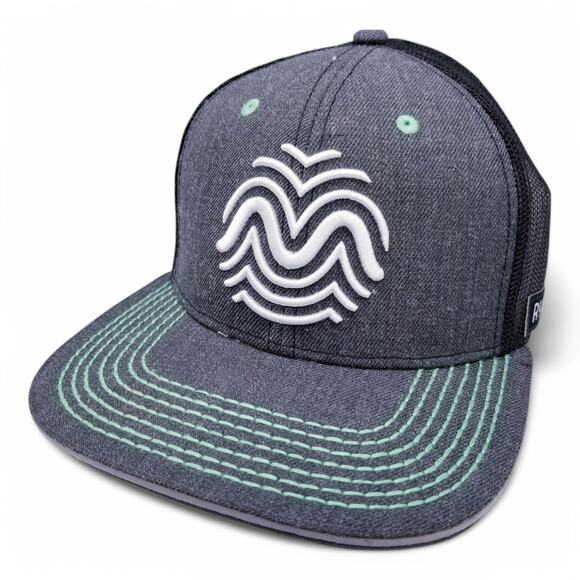 Rythm Full Spectrum 6-Panel Mesh Snapback Trucker Cap Hat Black Green One Size - Picture 3 of 10